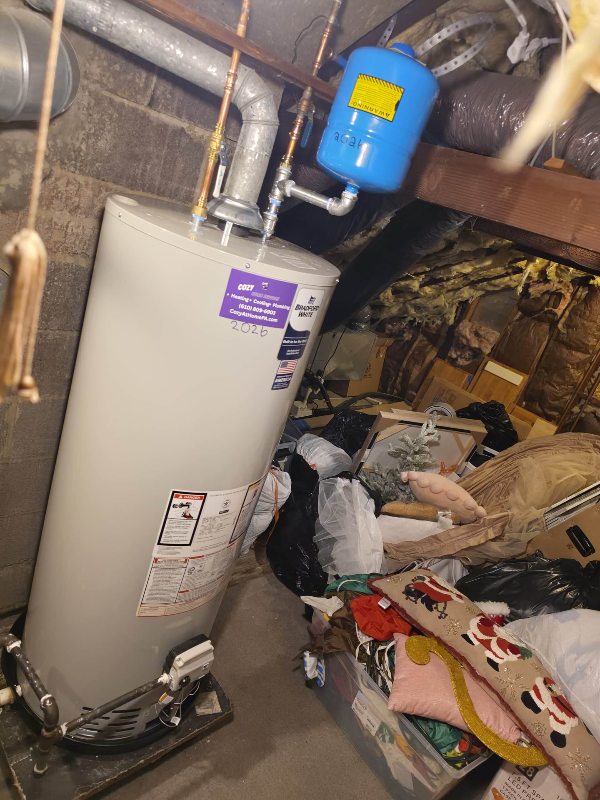 replacement of 50 gallon Natural gas water heater in Jenkintown